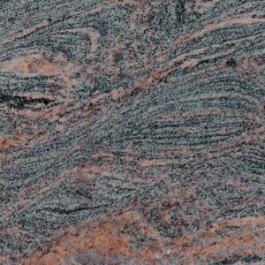 Natural Stone Grey Granite Sleeping Angel Headstone with Floral Carved